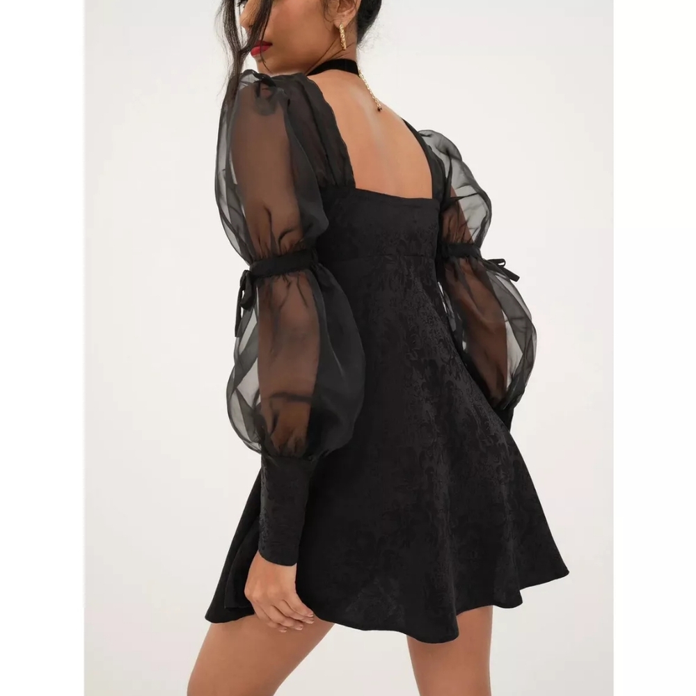 SLEEVE MINI DRESS - FOR LOVE & LEMON - Picture 3 of 11